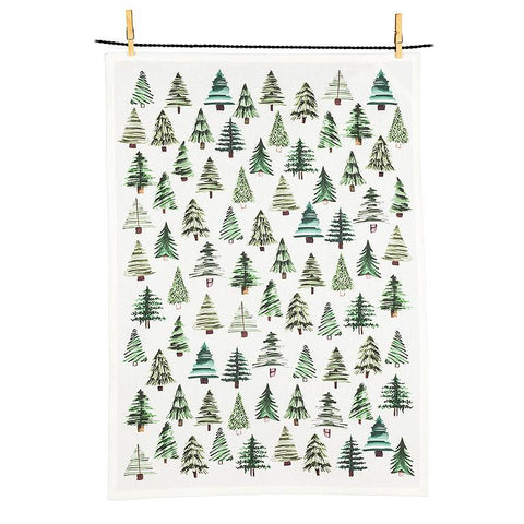 Serviette "Sapins de Noël"