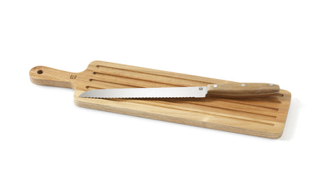 Ensemble de couteaux et planche à pain en acacia Ricardo