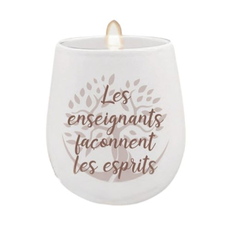 Bougie "Les enseignants façonnent les esprits"