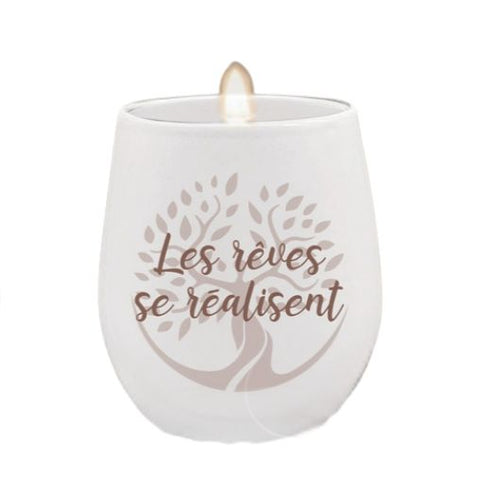 Bougie "Les rêves se réalisent"