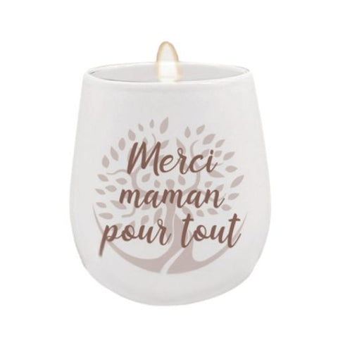 Bougie "Merci maman pour tout"