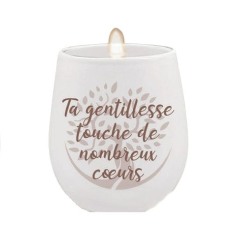 Bougie "Ta gentillesse touche de nombreux cœurs"
