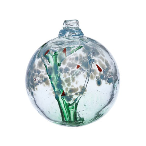 Boule de verre soufflé à arbre enchanté "Sympathie"