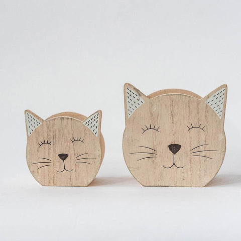 Boîte de rangement en forme de chat