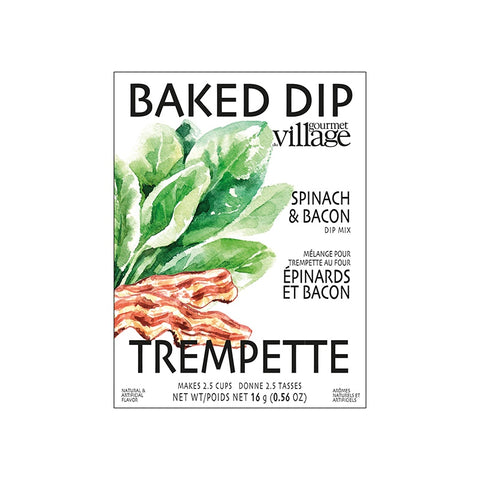 Trempette épinards et bacon