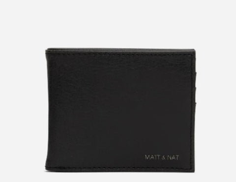 Portefeuille pour homme végétalien noir RUBBEN - MATT & NAT