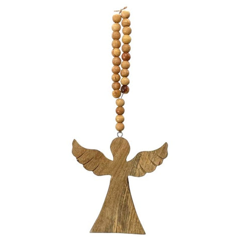 Ornement ange en bois