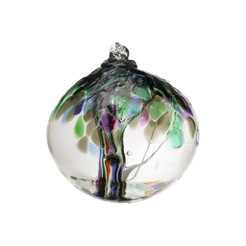 Boule de verre soufflé à arbre enchanté "Force"