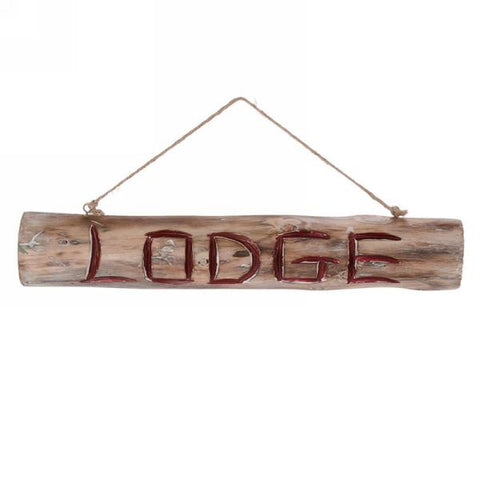 Décoration LODGE en forme de buche