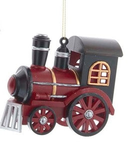 Ornement locomotive rouge