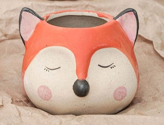 Pot décoratif à motif de renard