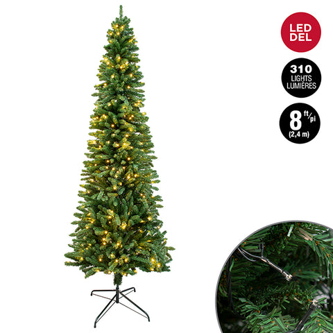 Sapin de Noël avec 310 lumières blanc chaud