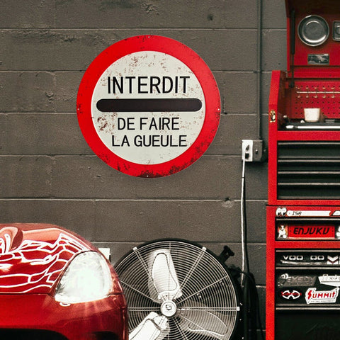 Affiche "Interdit de faire la gueule"