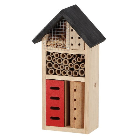 Maison à insectes en bois