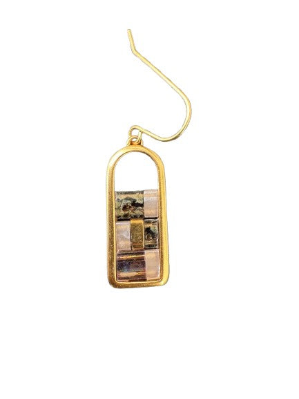Boucles d’oreilles Scout – Design géométrique doré