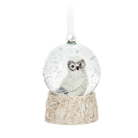 Boule de neige avec hibou