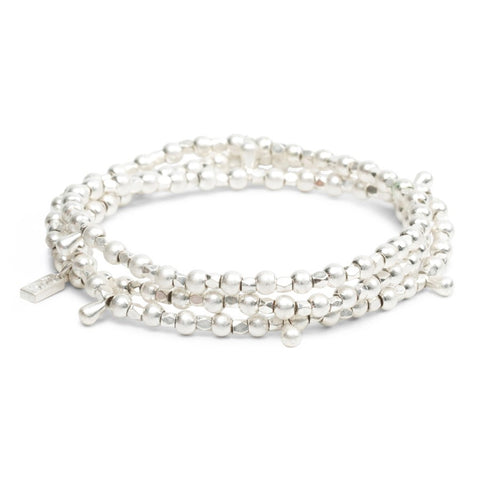 Bracelet 3-en-1 argenté – Collier, bracelet ou bracelet de cheville