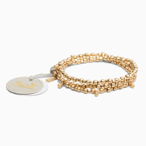 Bracelet 3-en-1 doré – Collier, bracelet ou bracelet de cheville