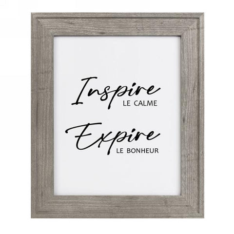 Cadre décoratif "Inspire expire"