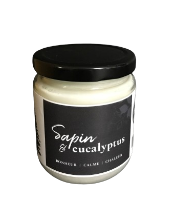 Chandelle "Sapin et eucalyptus" JARDINERIE FORTIER