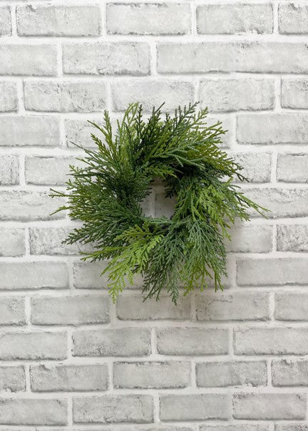 Couronne décorative pour chandelle en cèdre blanc