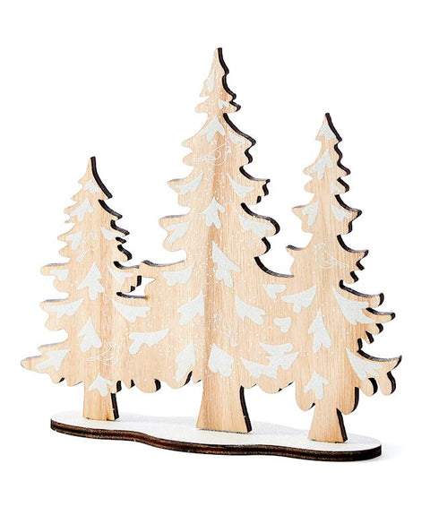Décoration en bois "Sapins"