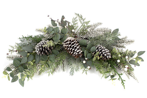 Feston de Noël sapinage et neige