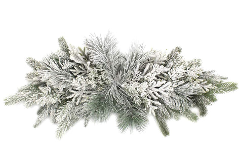 Feston de sapinage et neige