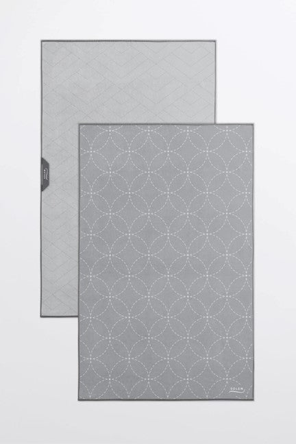 Linges à vaisselle Les Essentiels - Gris (2) - SOLEM