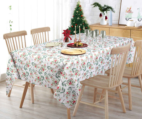 Nappe imprimée "Gui de Noël"
