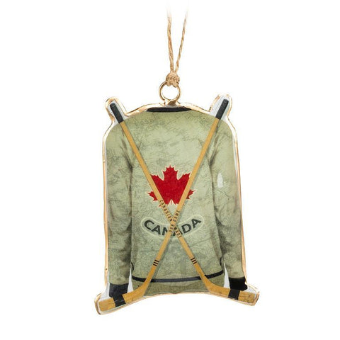 Ornement de chandail de hockey
