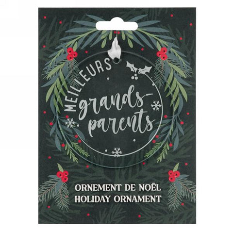 Ornement de Noël "Meilleurs grands-parents"