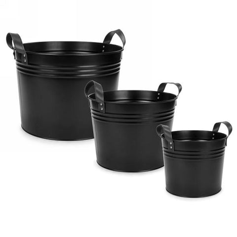 Panier en métal noir