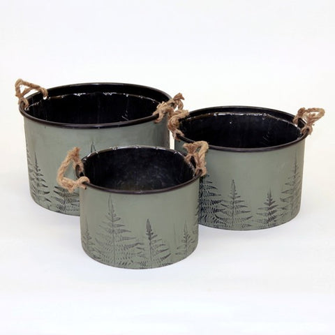 Vase rond avec anses en jute