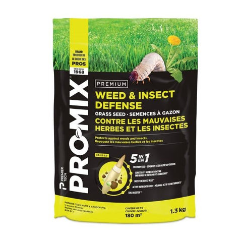 Semence à gazon PROMIX 5 en 1 contre les mauvaises herbes et insectes