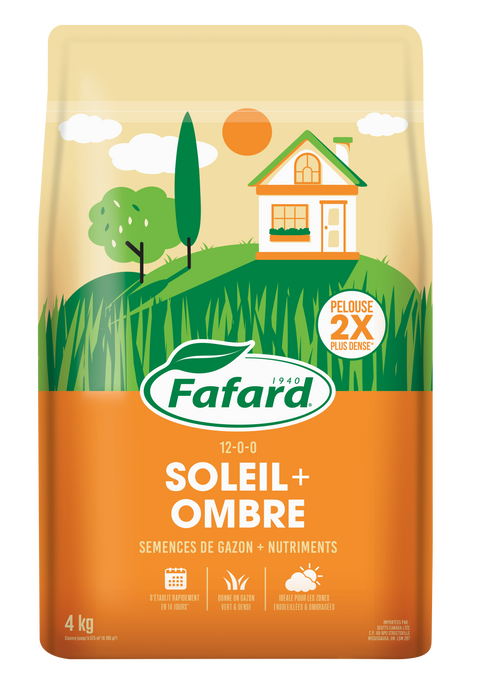 Semence à gazon Soleil et ombre Fafard