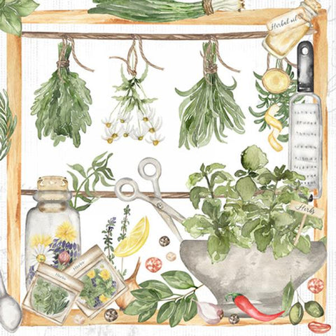 Serviette de table "Herbes et épices"