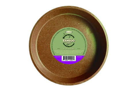Soucoupe en fibre de bambou terra cotta