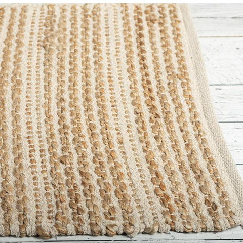 Tapis en jute et coton
