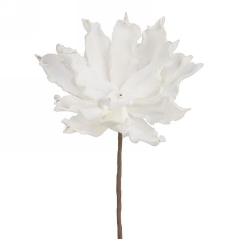 Tige de fleur blanche