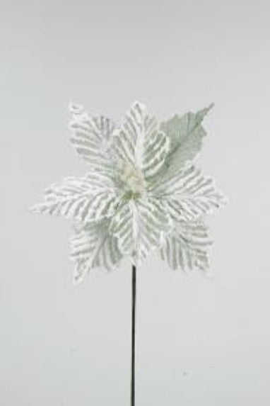 Tige de fleur de poinsettia vert pâle