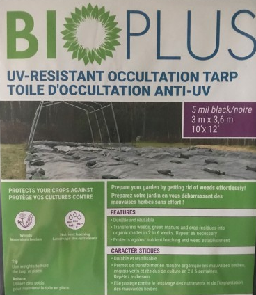 Toile d'occultation noire - BIOPLUS