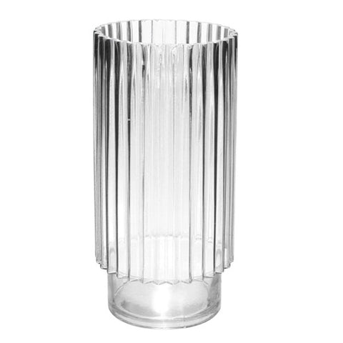 Vase en verre transparent