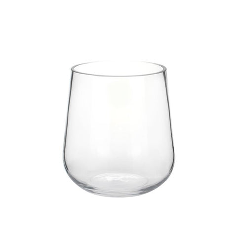 Vase en verre transparent