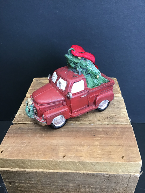 Ornement de camion rouge