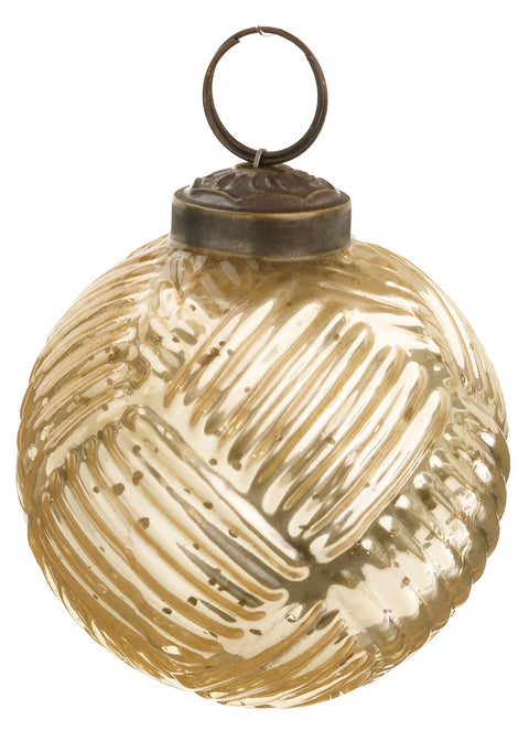 Ornement de boule de Noël or