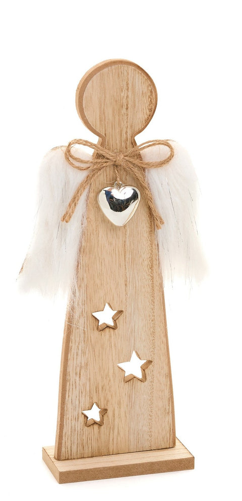 Décoration d'ange en bois