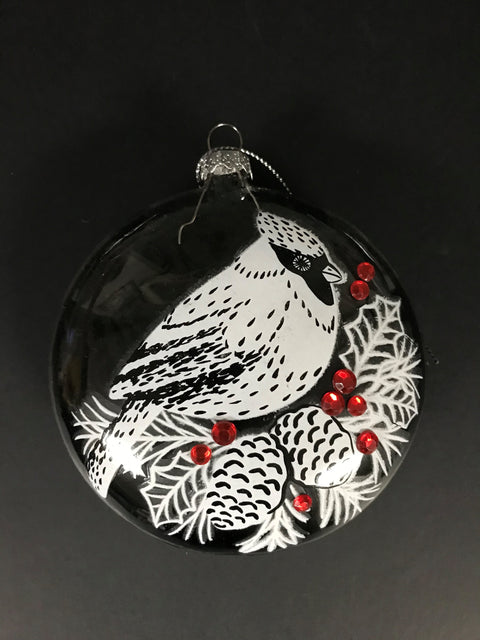 Boule de Noël avec cardinal