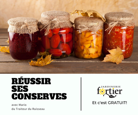 Événement saveurs et conserves: samedi le 29 août