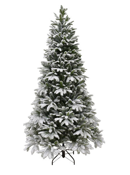 Sapin de Noël enneigé